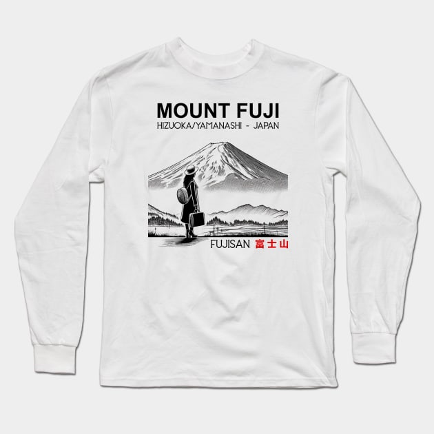 Fujisan Long Sleeve T-Shirt by nrwahid